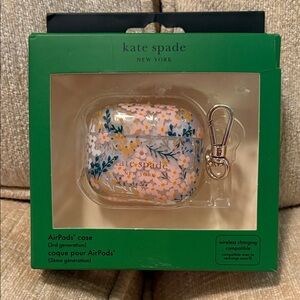 Kate Spade Yellow and Blue Floral AirPods Case